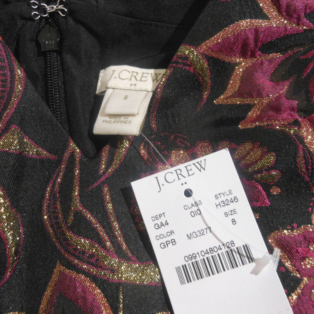 J CREW Jacquard V-Neck Dress 4, 6 & 8 NWT Party - Picture 8 of 8